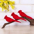 thumbnail image 2 of Artificial Christmas Red Feather Birds, 12Pcs Cardinal Floral Picks Birds with Realistic Lovely Ornament Clip On Tree Wreaths Festive Decor, 2 of 9