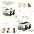 thumbnail image 2 of Magshion Two Door Top or Front Load Dog Kennel & Cat Kennel, 18'' Length (White & Forest Green), 2 of 7
