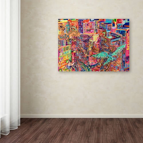 Trademark Fine Art "Friends" Canvas Art by Josh Byer