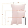 thumbnail image 4 of Ntbay 2 Pack Microfiber Soft Tiny Pillows, Machine Washable Travel Pillows, 11" x 7", Pink, 4 of 5