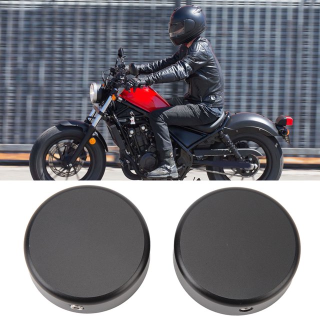 Upper Fork Stem Cover, 2PCS Front Fork Stem Cover Durable Delicate Look Upper Fork Stem Cover Axle Nut for CMX 250 300 500