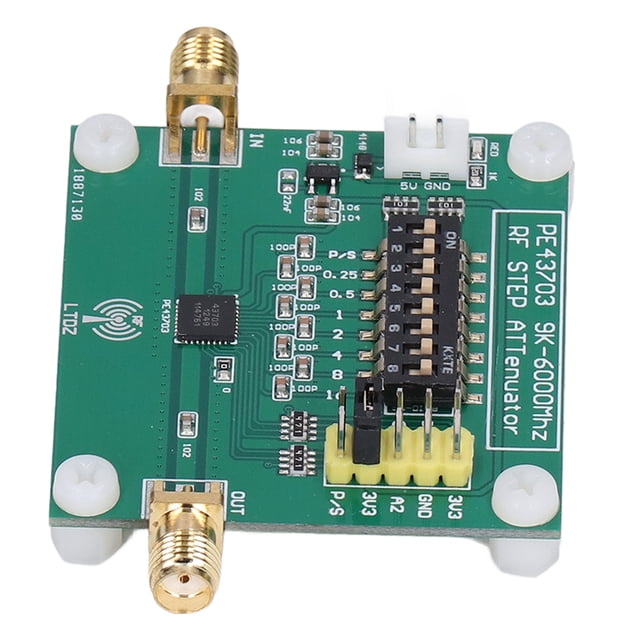 Módulo Atenuador, Atenuadores De Paso De Baja Pérdida De Inserción Modo De Puerto Serie Y Paralelo Digital Ancho De Banda 9K-4GHz PE43703 Para Bricolaje