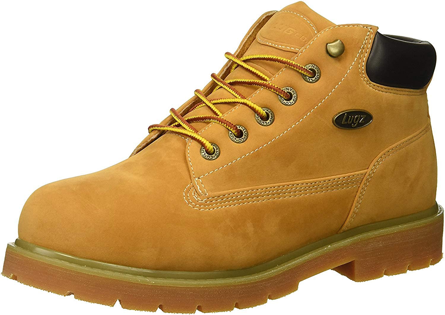 Lugz Men's Drifter Mid Steel Toe Fashion Boot, Golden Wheat/Bark/Tan