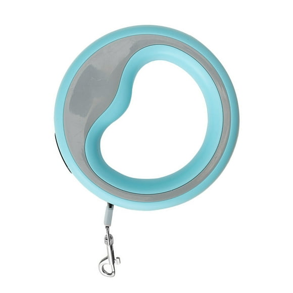 Correa retráctil para perro, ergonómica, resistente, automática, retráctil, cuerda para mascotas, perro, gato, entrenamiento para caminar, azul