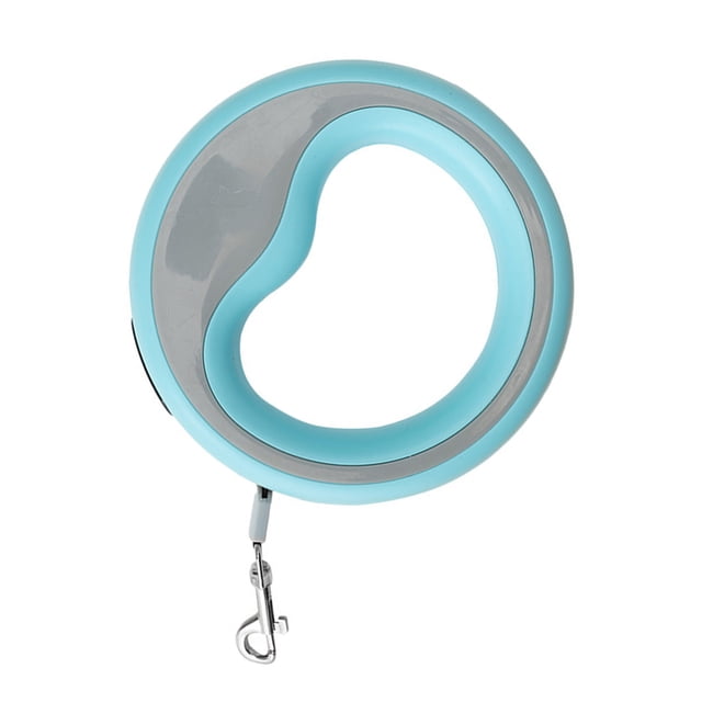 Correa retráctil para perro, ergonómica, resistente, automática, retráctil, cuerda para mascotas, perro, gato, entrenamiento para caminar, azul