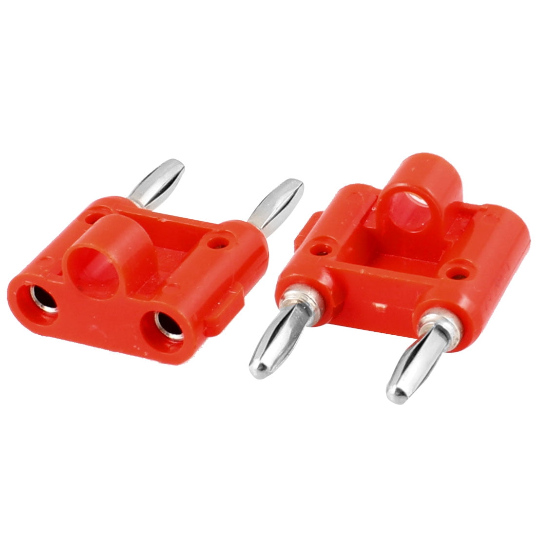 Speaker Wire Cable Dual Port Banana Jack Plug Connector Adapter 4mm 2 Pcs