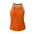 thumbnail image 4 of Noric Women's Sleeveless Tank Tops Summer Casual Contrast Binding Halter Neck Loose Fit Tops, 4 of 8