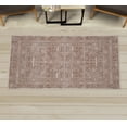 thumbnail image 1 of Tribal Decorative Rug, Floral Zentangle Ornamental Print and Ethnic Geometrical Details Print, Quality Carpet for Bedroom Dorm and Living Room, 6 Sizes, Cocoa White, by Ambesonne, 1 of 1