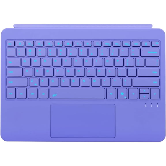 Magnetic Detachable Type Cover for Surface Pro 12" 2025, Ultra‑Slim Keyboard, Multi‑Touch Trackpad, USB‑C Rechargeable,Purple