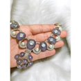 thumbnail image 2 of RinGold Necklace Set with Blue Rhodium Cubic Zirconia and Pearls, Brass, 2 of 4