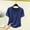 *Navy, variant on ClodeEU Women's Waist Pleated Ribbed Knit Top, Short Sleeve Round Neck Casual Shirt for Summer Black,Womens Plus XXL