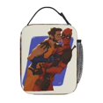 thumbnail image 3 of Deadpool And Wolverine Lunch Bag Portable Insulated Lunch Box Large Capacity Tote Bag Zipper Net Pocket 10 x 8 x 4 Inch., 3 of 3