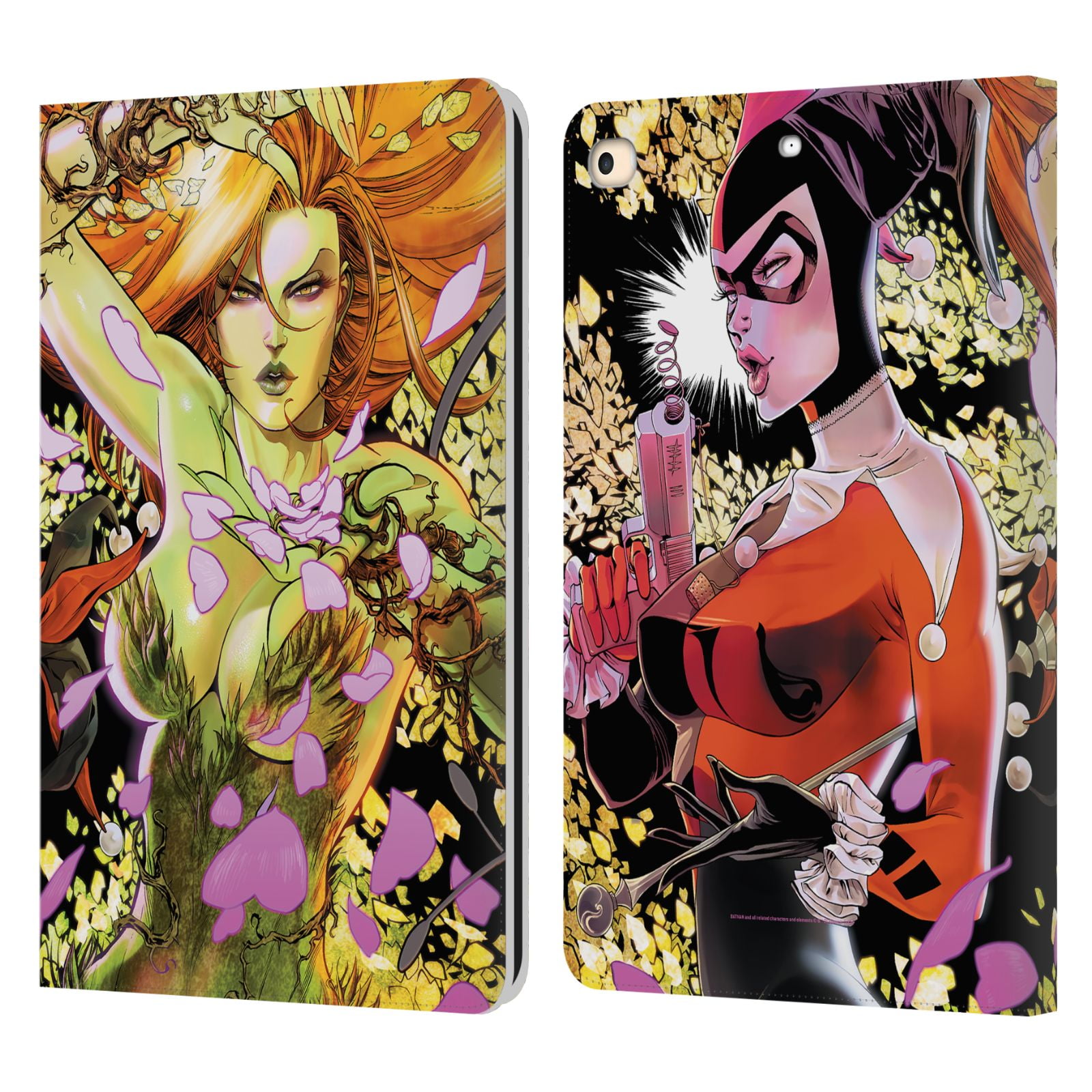 Head Case Designs Officially Licensed Batman DC Comics Gotham City Sirens  Poison Ivy Leather Book Wallet Case Cover Compatible with Apple iPad   2017 / iPad  2018 