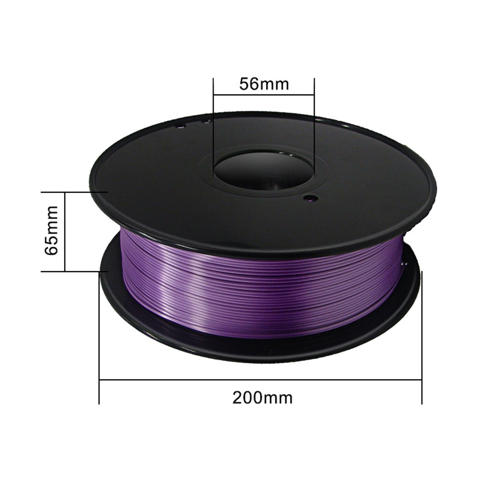Silk 3D Printer Filament PLA Filament 1.75mm 3D Printing Materials Multicolor Dimensional Accuracy +/- 0.02 mm, 1kg Spool
