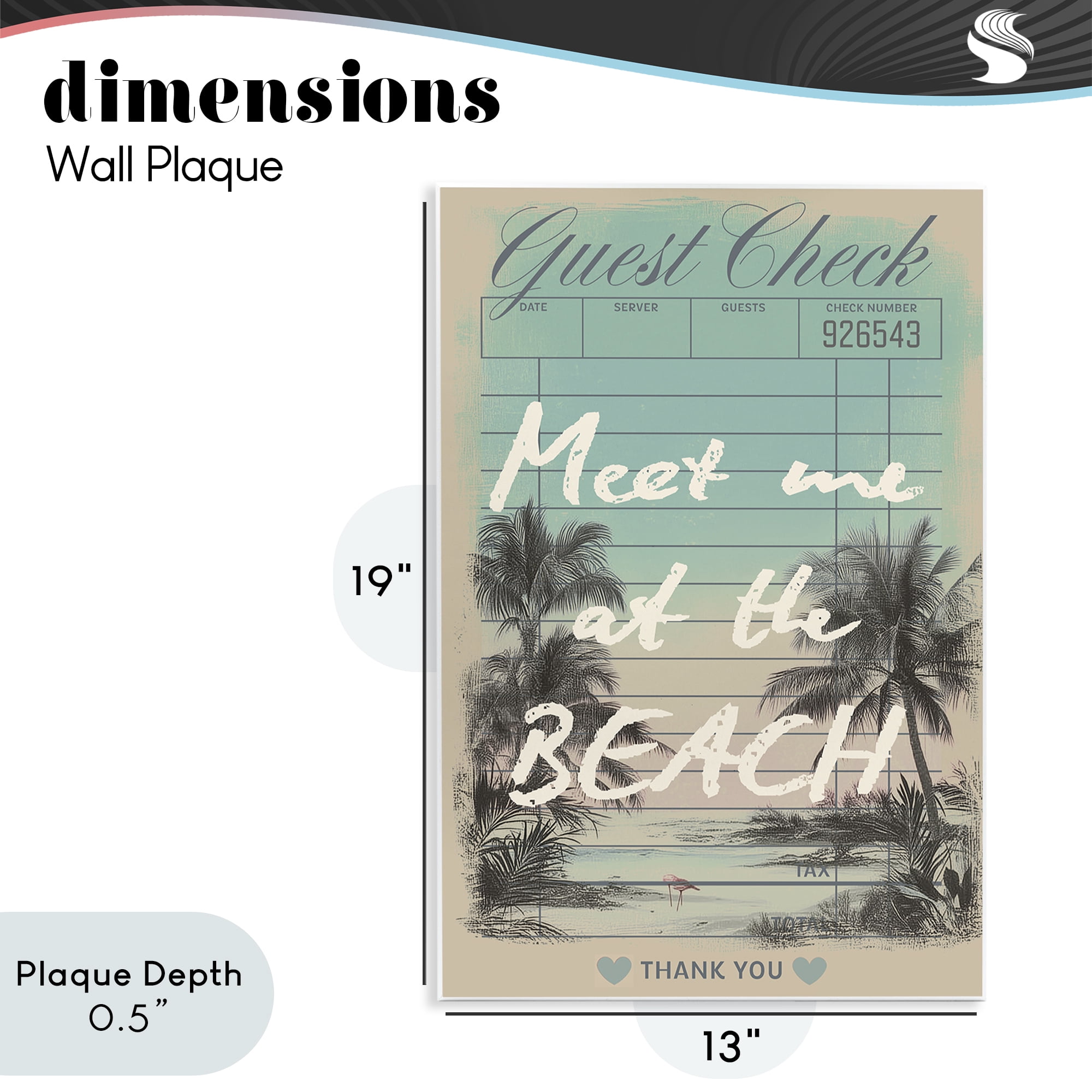 Stupell Industries Meet Me At Beach Check Wall Plaque Art, design by Annabelle Hall