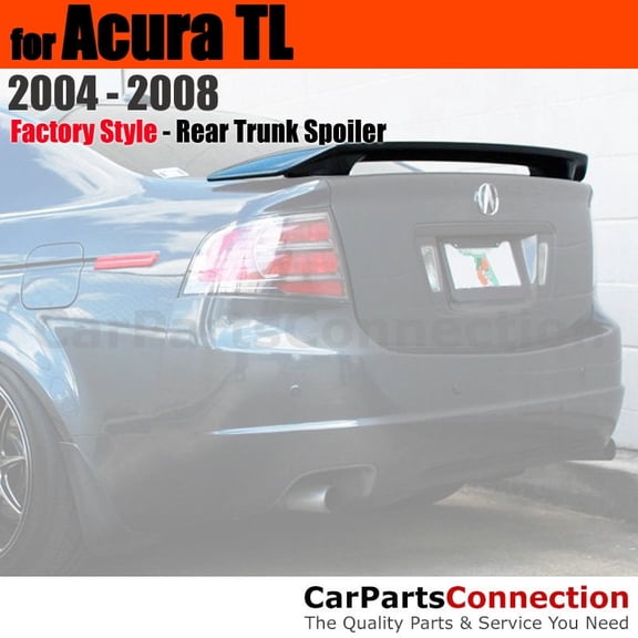 Trunk Spoiler Compatible With 2004 2005 2006 2007 2008 Acura TL All Factory Style Painted Color NH643M Anthracite Metallic