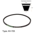 thumbnail image 2 of Uxcell 725mm Inner Girth 10mm Width Cogged V Belts Rubber Drive Belt for Power Transmission 2 Pack, 2 of 6