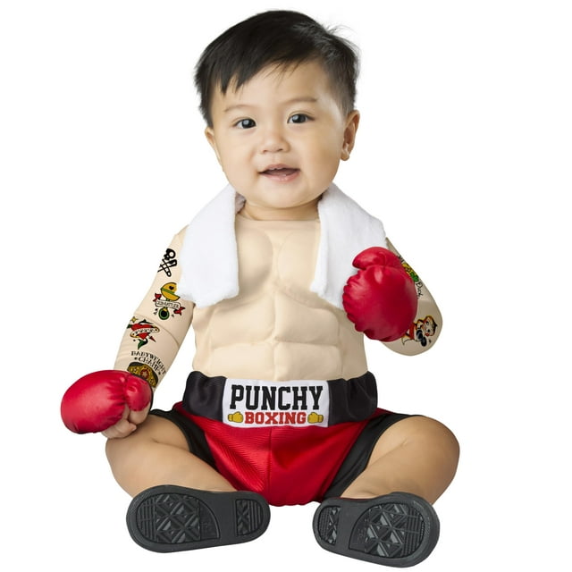Disfraz de personaje Baby Bruiser Infant XS con tatuaje