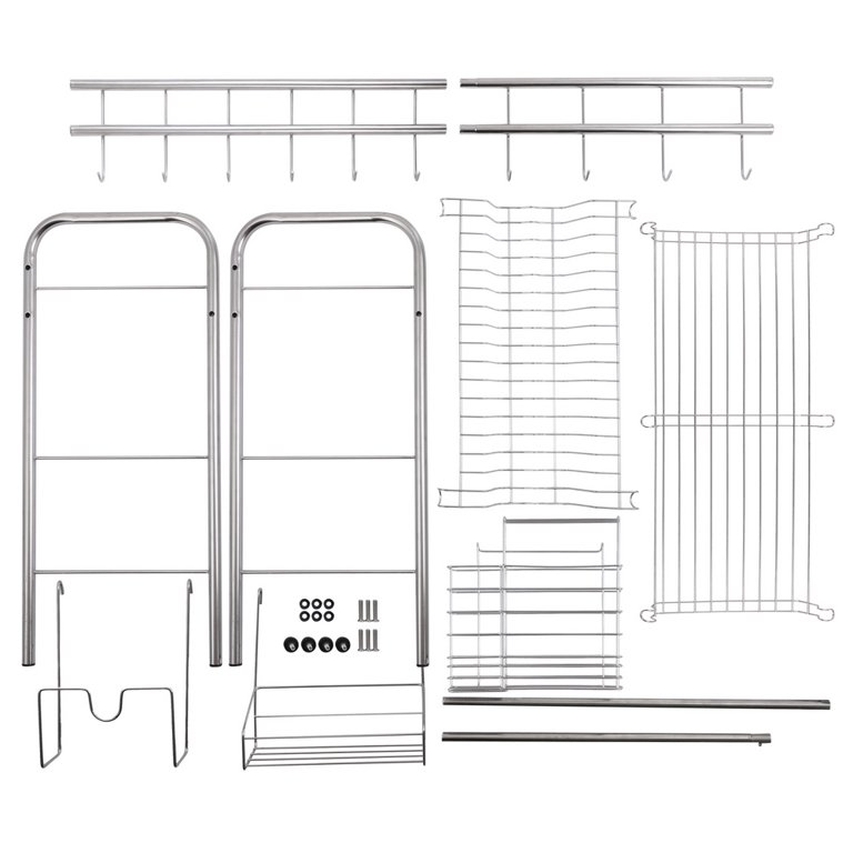 UBesGoo Dish Drying Rack,Over Sink Drainer Shelf Utensils Holder