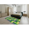 thumbnail image 4 of Ahgly Company Indoor Square Patterned Green Novelty Area Rugs, 3' Square, 4 of 6