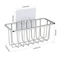 thumbnail image 4 of PRETXORVE Stainless Steel Sponge Holder Sink Caddy Shelf Sponge Storage Organizer, 4 of 6