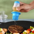 thumbnail image 5 of Tunhigl Food Grade Silicone Oil Brush Bottle with Lid - High-Temperature Resistant BBQ & Cooking Oil Dispenser for Grilling, Baking, and More Red, 5 of 6