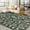 Green, variant on 2'x6' Retro Boho Runner Rug, Mottled Flowers Non-Shedding Low Pile, Washable Carpet for Entryway, Bedroom & Office Black