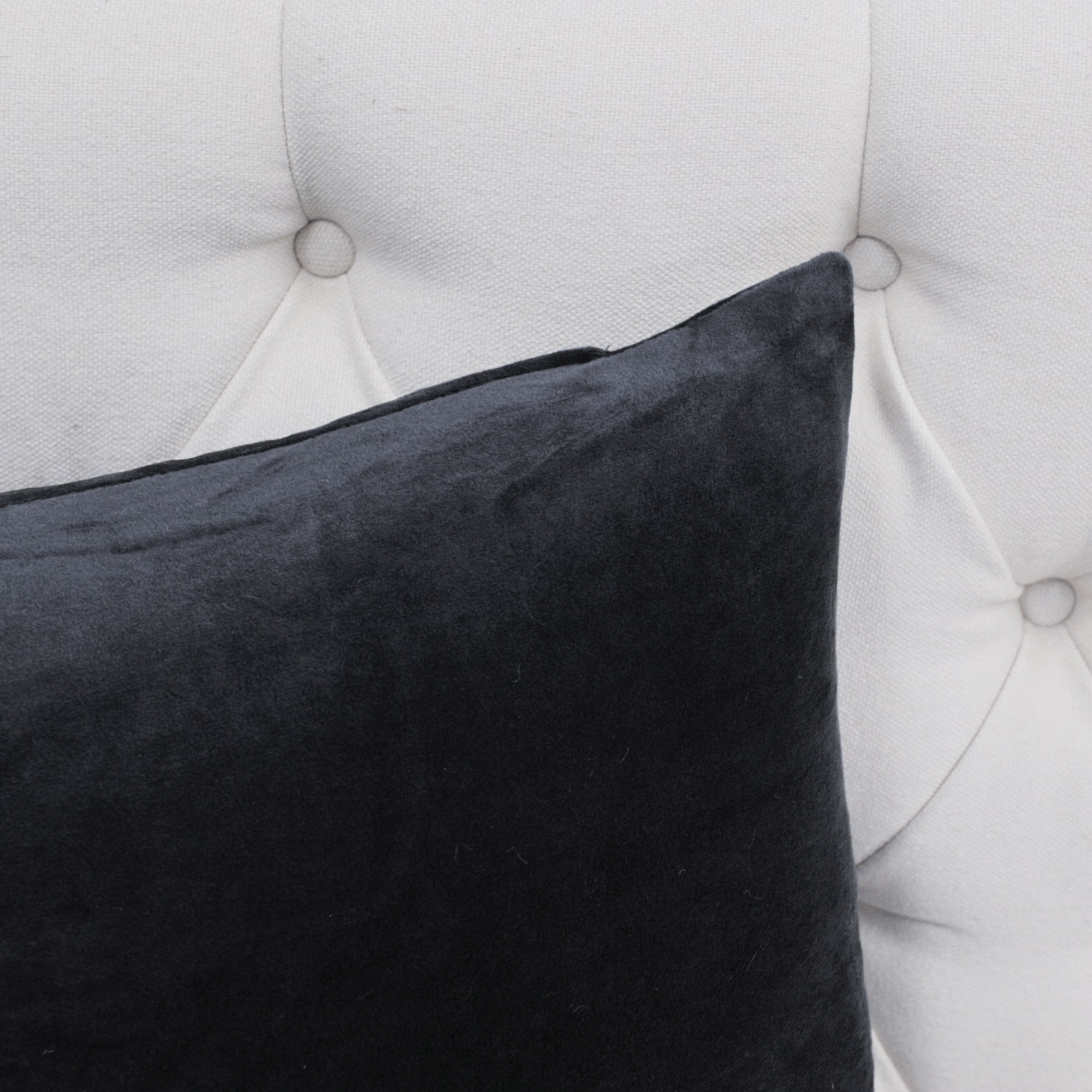 Home Soft Things Supersoft 20-inch Throw Pillow Covers (Set of 4) Black Polyester