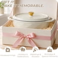 thumbnail image 5 of Ktaxon 7.5QT Enameled Cast Iron Dutch Oven with Upgraded Textured Handles, Oval Geometric Design, Oven Safe to 500°F, Ivory White, 5 of 13