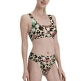 thumbnail image 2 of Daiia Leopard Dots printed 2 piece Swimsuit Bikinis for Women High Waisted Racerback Bathing Suits Summer Tummy Control Scoop Neck Swimwear-X-Large, 2 of 8