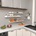 thumbnail image 2 of 5-Pack 36 Inch White Floating Wall Shelves with Picture Ledge, 2 of 6