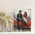 thumbnail image 2 of UXIEQU Young Romantic Couple Canvas Wall Art 15.75x11.81 Inches, 2 of 8