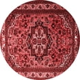 thumbnail image 1 of Ahgly Company Indoor Round Medallion Red Traditional Area Rugs, 4' Round, 1 of 4