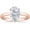 Rose Gold, variant on 14K Yellow Gold 1 Carat Lab Grown Solitaire Pear Cut IGI CERTIFIED Diamond Engagement Ring (1 Ct,H-I Color VS1-VS2 Clarity)