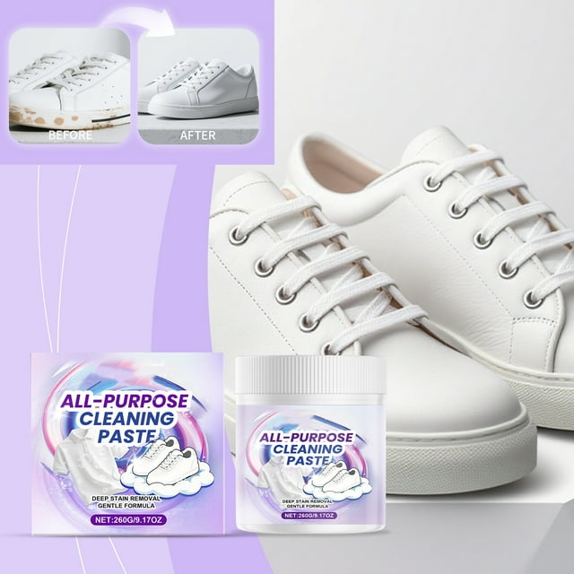 QIPOPIQ All-Purpose Cleaning Paste for Clothes & Shoes, The Miracle All Purpose Cleaning Paste, Multi-Functional Cleaning and Stain Removal Cream forTough Stains