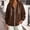 Brown, variant on Qulqfy Hoodies for Women Oversized White Hooded Casual Lightweight Winter Fall Drawstring Loose Long Sleeve Zip Up Track Jackets with Pockets XL