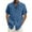 Blue, variant on WEAIXIMIUNG Male Summer Hawaii Solid Shirt Short Sleeve Double Pocket Turn Down Collar Button Shirt Mens Graphic T-Shirts Vintage