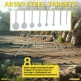 thumbnail image 4 of Kojem Steel Targets Spinning Rimfire Target for NRL 22 Rimfire Airgun Pellet Guns Plinking Target (Pipes are Not Included), 4 of 13