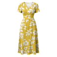 thumbnail image 5 of Womens Summer DressesShort Sleeve Wrap V-Neck Hight Waist Sundress A-Line Beach Vacation Dresses 2026, 5 of 7