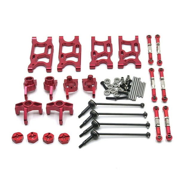 Vogacara Brazo oscilante delantero y trasero de Metal, modelo de oruga, juego de copa de dirección de camión, piezas de repuesto de modificación para Kits de construcción modelo Rojo Vogacara FN010454-01