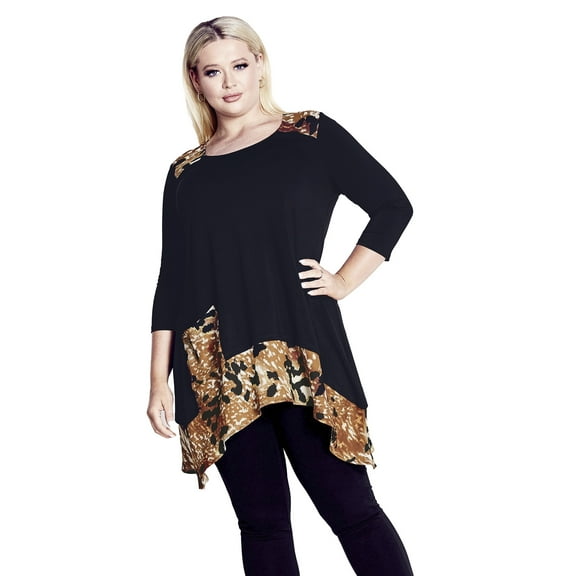 Avenue Women's Plus Size Shari Print Tunic