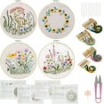 thumbnail image 2 of Embroidery Starter Kit Hand-made Cross Stitch Kit with Pattern and Instruction, 2 of 8