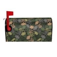 thumbnail image 2 of Lsque Camouflage Skulls Mailbox Cover Standard Size ,Magnetic Mailbox Covers Post Wraps Letter Box Cover -25.5x21 in, 2 of 9