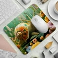 thumbnail image 2 of Snail Printed Square Desk Mat Mousepad, 8.3x9.8 Inch, Non-Slip Rubber Bottom, Suitable for Office and Gaming, 2 of 6