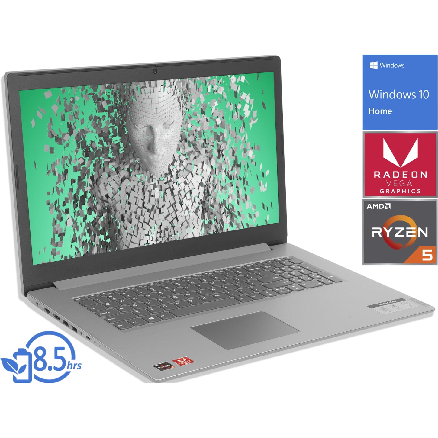Lenovo IdeaPad L340 Notebook, 17.3" HD+ Display, AMD Ryzen 5 3500U Upto