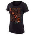 thumbnail image 2 of Women's G-III 4Her by Carl Banks Black Cincinnati Bengals Love Graphic Fitted T-Shirt, 2 of 5