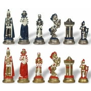 Mary Stuart Queen of Scots Theme Hand Painted Metal Chess Set by Italfama
