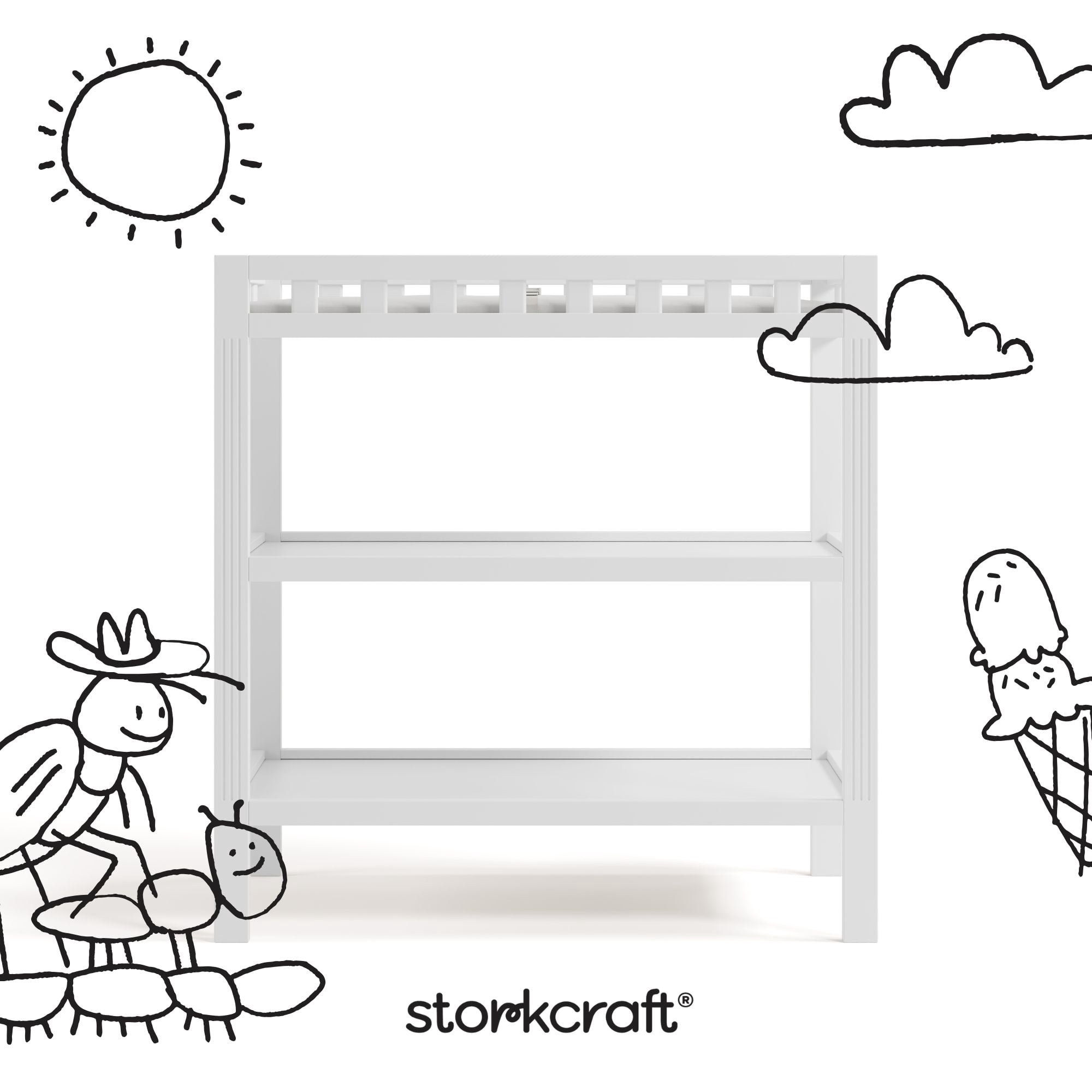 Storkcraft Morningside Infant Changing Table, White