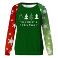thumbnail image 4 of VBARHMQRT Skeleton Sweatshirt Womens Autumn and Winter Fashion Christmas Tree Print Two Color Long Sleeve Round Neck Casual Hatless Sweatshirt Two, 4 of 4