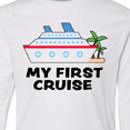 thumbnail image 4 of Inktastic My First Cruise with Cruise Ship and Palm Trees Long Sleeve Youth T-Shirt, 4 of 5
